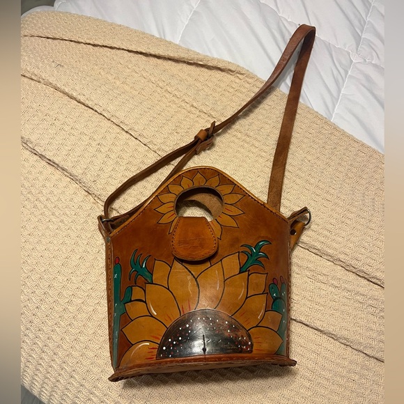HAND MADE Handbags - Sunflower Bucket Purse